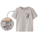 Футболка Name it Roaring T-Rex, колір бежевий, розмір 104 (261.13241580.CGRA) - зображення 1