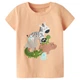 Футболка Name it Little Explorer's Zoo, цвет оранжевый, размер 68 (261.13254833.PFUZ) - изображение 1