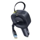 Автомобільний зарядний пристрій Baseus PrimeTrip VR2 30W Type-C з вбудованим кабелем 80 см чорний (6932172692216) - зображення 3