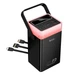 Повербанк для ноутбука з вбудованими кабелями 60000mAh 65W HOCO DB103A 2хUSB/Type-C RGB чорний - зображення 2