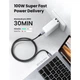 Дата кабель USB-C to USB-C 3.0m 5A 100W US316 Ugreen (ek19470) - зображення 2