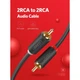 Кабель мультимедійний 2xRCA M to 2xRCA M 1.0m AV104 Ugreen (ek22861) - изображение 2
