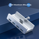 Розширювальний концентратор ORICO USB 3.0, док-станція з алюмінієвого сплаву, що замикається, для ноутбуків MAC, настільних комп'ютерів та моніторів Apple MH4PU - зображення 8