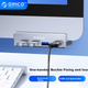Розширювальний концентратор ORICO USB 3.0, док-станція з алюмінієвого сплаву, що замикається, для ноутбуків MAC, настільних комп'ютерів та моніторів Apple MH4PU - зображення 10