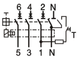 Диференційний автомат ETI KZS-4M 3P+N С 25A 6kA 30mA тип AC 2174026 - зображення 3