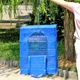 Складная сетка-сушилка для рыбы и овощей 3 яруса 65x50 см из полиэстера синяя - изображение 2
