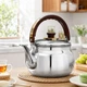 Чайник для плиты A-PLUS Tea Expert 2в1 встроенное сито для листового чая, 1.0 л из нержавеющей стали - изображение 5