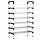 Полка для обуви Shoe Rack 6 полок (8068) Черный - изображение 3