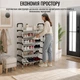 Полка для обуви Shoe Rack 6 полок (8068) Черный - изображение 5