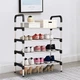 Полка для обуви Shoe Rack 4 полки (8038) Черный - изображение 9