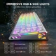 Игровая магнитная клавиатура ATTACK SHARK R68 HE / Проводное подключение / Magnetic Switch / Black - изображение 8