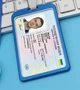 Обкладинка металева для документів у формі картки: ID паспорта, прав водія або банківських карток Blue - зображення 2