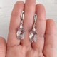 Серьги Hand Made с подвесками Сваровски необычной формы - изображение 2