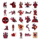 Набір вінілових наліпок Дедпул / Deadpool — 50 шт. Наліпки для ноутбука, телефону та творчості - зображення 4