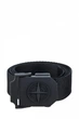 Текстильный ремень с логотипом - Stone Island Black Unisex - 110 cm. - изображение 2