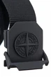 Текстильный ремень с логотипом - Stone Island Black Unisex - 110 cm. - изображение 3