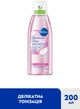 Тоник для лица NIVEA Нежный для сухой и чувствительной кожи с гиалуроновой кислотой и аргановым маслом 200 мл (9005800393704) - изображение 2