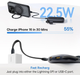 Зовнішній акумулятор Baseus EnerFill FC21 Qpow 3 Ultra Digital Display Power Bank 20000mAh 22.5W Black (E0027M00) - зображення 6