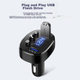 FM-трансмиттер Zhunhang Bluetooth MP3 с двумя USB-портами для зарядки 3.1А - изображение 7