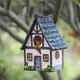 Скворечник Домик для птиц Фахверк с синей крышей подвесной декоративный Разноцветный (28833) - изображение 10