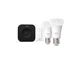 Стартовий набір розумного освітлення Philips Hue White and Color Ambiance E27 чорний 2 лампи 1100лм + дімер + Bridge Pro 8720169374683 - зображення 3