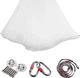 Hamak do jogi Acro4f Aerial 6 m Biały AH-6X2.8M-WHITE (5906506410532) - obraz 1