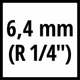 Zespół przygotowania powietrza Einhell R 1/4" (filtr-regulator + smarownica) (4135001) (4006825410075) - obraz 2