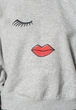 Толстовка ONLJENNIFER LIFE L/S O-NECK BOX SWT 15250226-Light Grey Melange-Print:FACE ONLY L Сірий 15250226-LIGHT GREY MELAN L - изображение 4