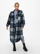 Пальто ONLANDREA X-LONG SHACKET CC OTW 15230329-Blue Graphite-Detail:LGM + CAMPANULA + HO ONLY L Син 15230329-BLUE GRAPHITE-DE M - зображення 1