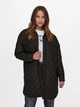 Пальто ONLTANZIA LONG QUILTED SHACKET CC OTW 15228453-Black ONLY M Чорний 15228453-BLACK M - изображение 1