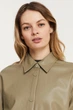 Куртка ONLSIA FAUX LEATHER SHACKET CC OTW 15242272-Mermaid ONLY M Хакі 15242272-MERMAID XS - изображение 3