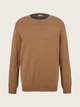 Кофта basic crew neck sweater 1027661-18950 Tom Tailor XXL Коричневий 1027661-18950 XXXL - изображение 5