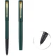 Ручка Parker Signature, подарок для делового офиса, классическая ручка для тренировки письма, Weiyaxl, лесной зеленый цвет, шариковая ручка с золотым зажимом. - изображение 2
