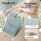 Рюкзак Taoqibaby Mommy Bag, рюкзак для мам и малышей, многофункциональная вместительная сумка для мам. - изображение 4