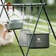 Посуд для кемпінгу CAMELJEANS Outdoor Camping Cookware, чайник для кемпінгу, спеціалізована каструля для кухонного начиння, A2S31F107, металево-сірий, 1,4 л - зображення 8
