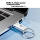 Флеш-накопитель HIKVISION 16 ГБ USB 2.0, металлический, серебристый, пыле- и водонепроницаемый, портативный, в виде кольца, высокоскоростной USB-накопитель для компьютера и автомобиля. - изображение 5