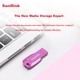 Флеш-накопичувач SanDisk 128 ГБ USB 3.2 CZ410 Cool Iris Purple, швидкість читання 100 МБ/с, компактний та портативний, захист паролем, ідеально підходить для бізнесу, офісу та навчання - изображение 5