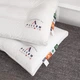 Подушка Dohia FLUFFYHIGHPILLOW анатомический хлопок средний 74х48х8 см White - изображение 7