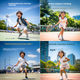 Тренажер для отскока мяча FEIERDUN FED Tennis Rebound Trainer, теннисная ракетка для начинающих, со струнами, подходит для взрослых и детей, комплект для родителей и детей. - изображение 6