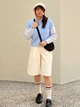 Рубашка женская UNIQLO 491596349 XL Голубая (1159862495) - изображение 10