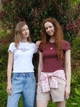 Укороченная рубашка свободного кроя JW ANDERSON UNIQLO в клетку 1159863607 (Розовый M) - изображение 9