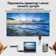 Беспроводной HDMI видеопередатчик удлинитель сигнала для телевизора проектора ноутбука камеры монитора до 50 метров трансляция видео и звука Plug and Play ТВ Wi-Fi Full HD 1080 комплект 2 шт - изображение 3