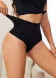 Корректирующие бесшовные трусики стринги с высокой посадкой High Comfort (2092-42-02) Черный 42 FINETOO (S) - изображение 3