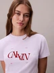 Футболка хлопковая женская Calvin Klein 47F808G(Island Lilac) M Лиловая (198629936722) - изображение 6