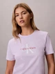 Футболка бавовняна жіноча Calvin Klein 47B864G(Island Lilac) S Лілова (199155929615) - зображення 4