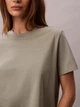 Футболка хлопковая женская Calvin Klein 40WP105(Shadow) L Хаки (199155991155) - изображение 6