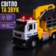 Игрушечный самосвал 1:32 16 см - грузовик с краном-манипулятором, светом и звуком - изображение 5