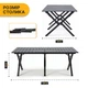 Раскладной туристический стол LEOBRO Camp Black XL LB-1070 - изображение 2