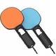 Uchwyt Yaxo na Joy-Con Tennis Set do NS/NS2 Inferno Pomarańczowy/Niebieski (YGTSJCH01CM) - obraz 1