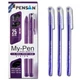 Ручка масляная фиолетовая My Pen Pensan 2210ф - зображення 2
